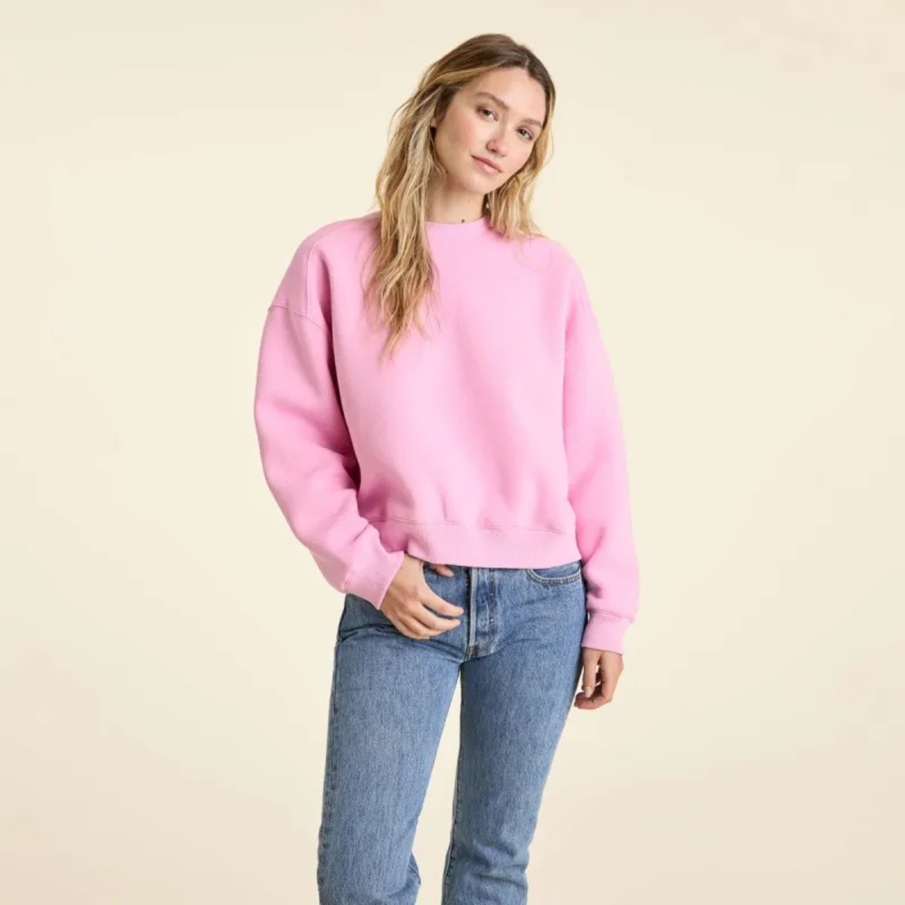NUUDS | Classic Crewneck Sweatshirt in Bubble Gum